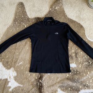 The North Face black long sleeved exercise shirt